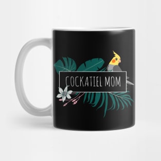 Aesthetic Minimal Cockatiel Mom design Mug